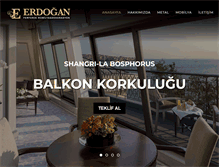 Tablet Screenshot of erdoganferforje.com